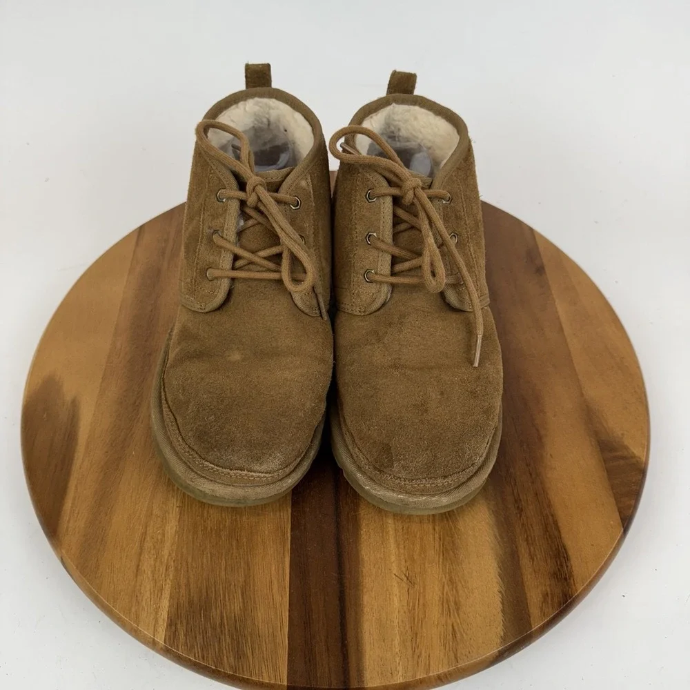 Mens Ugg Neumel Chesnut Suede Casual Comfort Lined Ankle Chukka‎ Boots Size 10 M